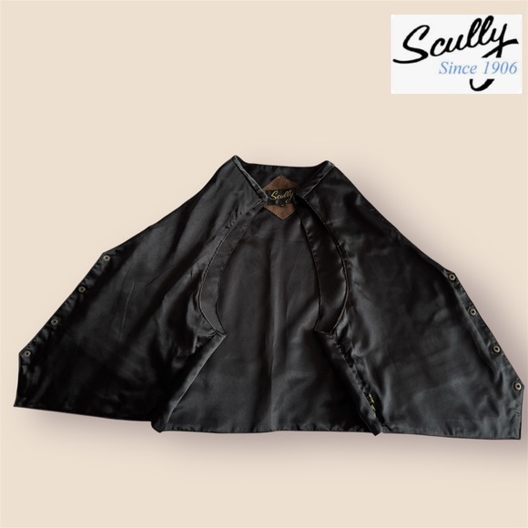 ποΈSALEποΈ Scully Men's Suede Leather Vest (Great Seal of The State of Oklahoma) - Picture 4 of 5